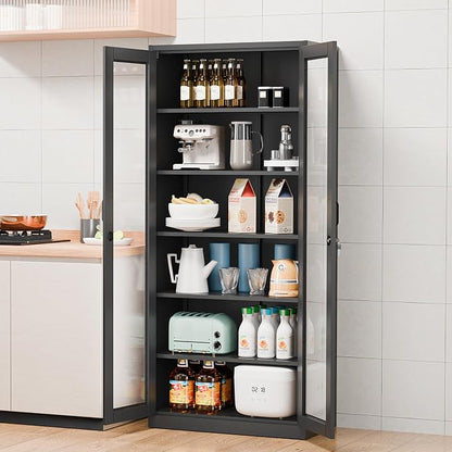 VINGLI Lockable Display Cabinet - Image 9