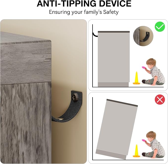 GarveeHome Multifunctional Wooden Dresser - Image 7
