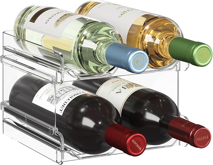 Lifewit Plastic Stackable Wine Rack by Lifewit