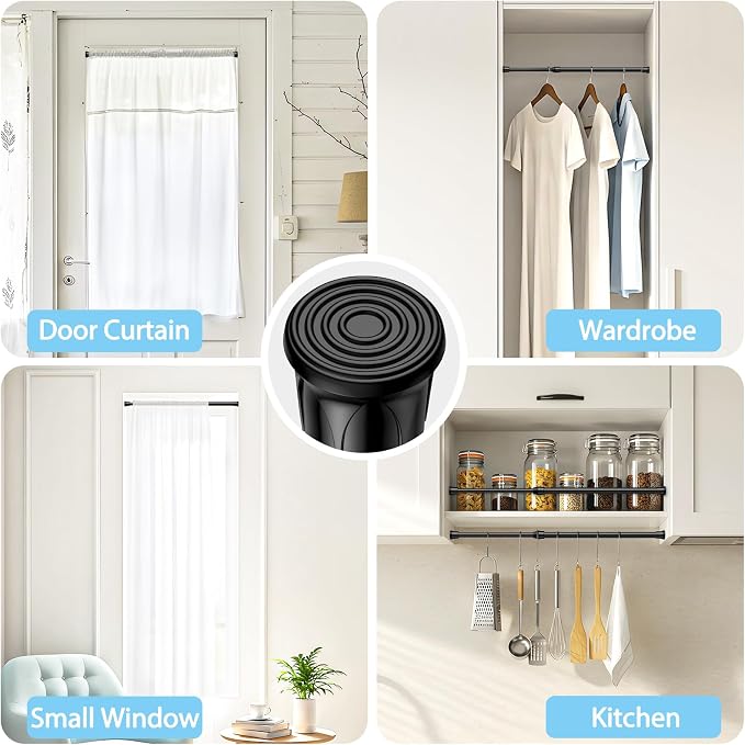 AIZESI Spring Tension Curtain Rod Short Tension Rod - Image 4