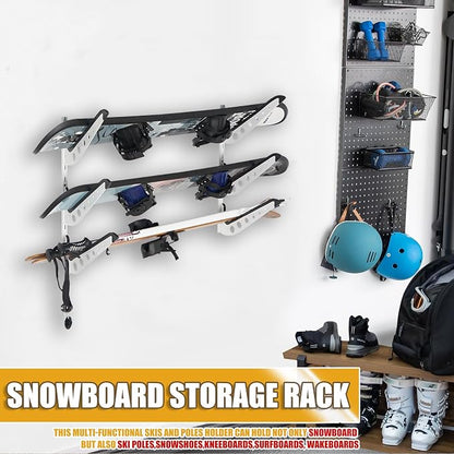 Snowboard Wall Racks, Adjustable Storage Rack - Image 3