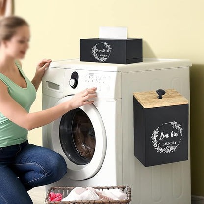Magnetic Lint Bin and Dryer Sheet Holder Set - Image 2