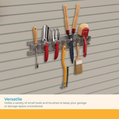 Suncast V713 2 Foot Wall Mounted Garage Garden Hand Tool Organizer - Image 5
