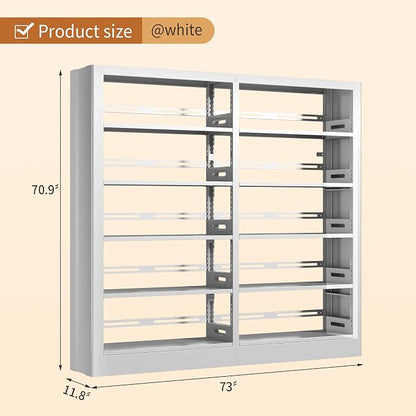 5-Tier Bookcase and Bookshelf, Freestanding Bookshelves - Image 2