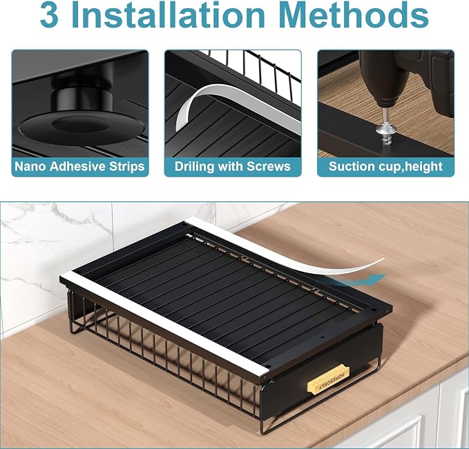 Under Sink Organizer, Kitchen Under Sink Organizers and Storage, Mute Pull Out - Image 7