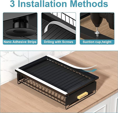 Under Sink Organizer, Kitchen Under Sink Organizers and Storage, Mute Pull Out - Image 7