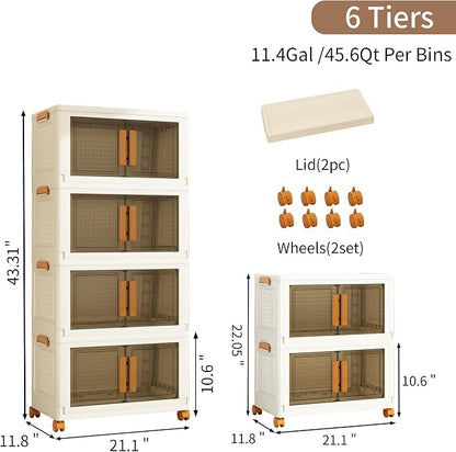 Plastic Stackable Storage Bins - Image 2