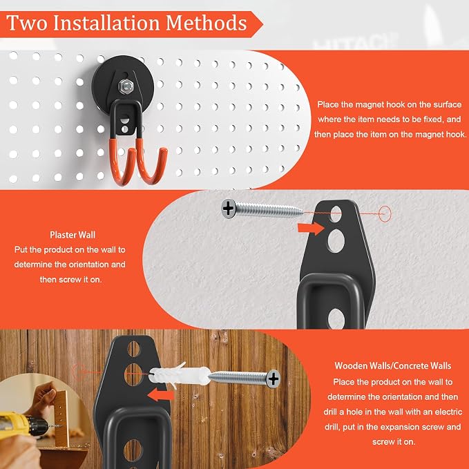 Heavy Duty Storage Magnetic Utility Hooks Large Garage Magnet Hooks - Image 4