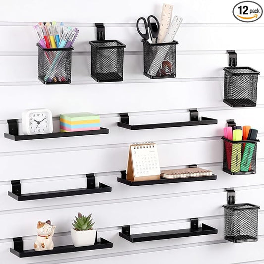 12 Sets Slatwall Accessories Shelves Cups by Unknown