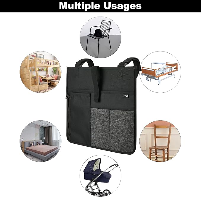 Cosmos Armrest Chair Side Organizer Bedside Caddy Organizer Bed Buk Storage Bag - Image 3