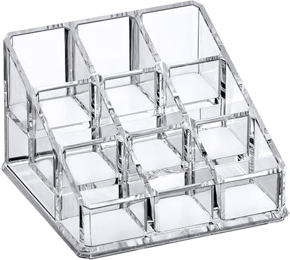 Amazing Abby - Glamour - 9-Slot Acrylic Nail Polish Organizer, Lipstick Holder - Image 4