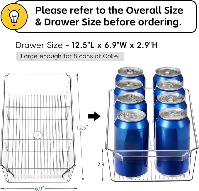 2 Tier Clear Organizer with Dividers - Image 3