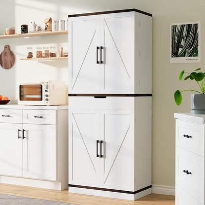 GRUSIGN 72" Kitchen Pantry Storage Cabinet - Image 3