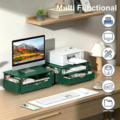 Spacrea Desk Organizer and Accessories, Computer Monitor Stand Riser - Image 6