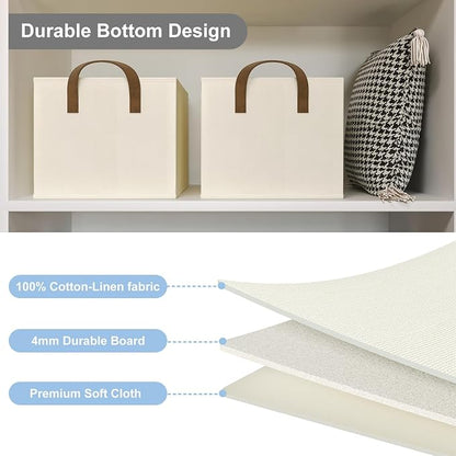 Closet Storage Bins, Fabric Closet Organizers and Storage Basket - Image 2