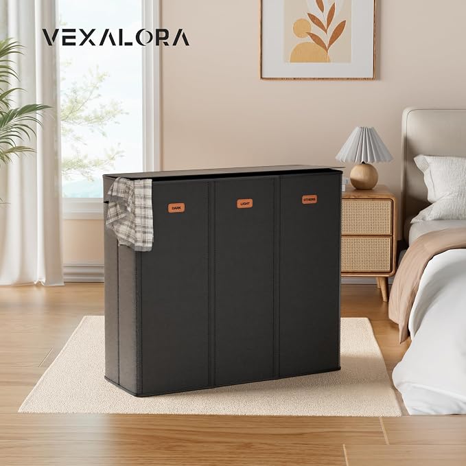 185L Laundry Hamper 3 Section, Laundry Hamper - Image 8