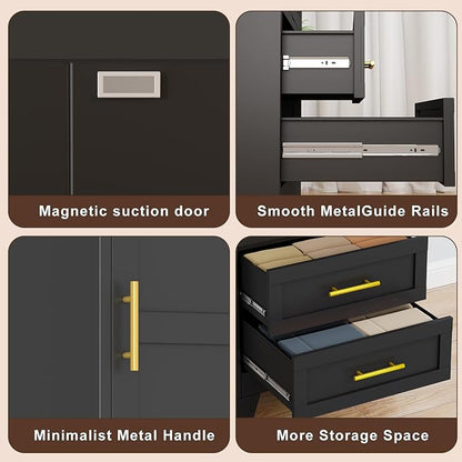 Tall Metal Narrow Storage Cabinet 67" H - Image 5