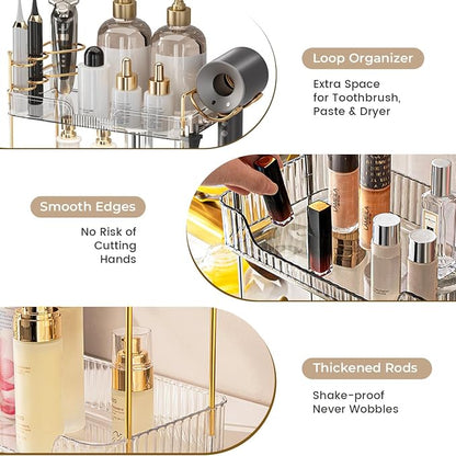 Aveniee Bathroom Counter Organizer, 3 Tier Skincare Perfume Countertop Storage - Image 5