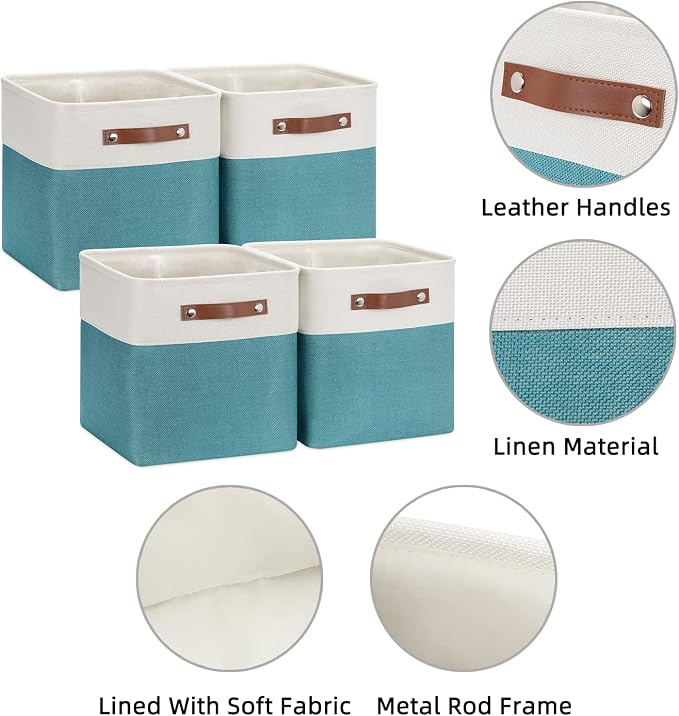 HNZIGE Fabric Storage Cube Bins Baskets - Image 6