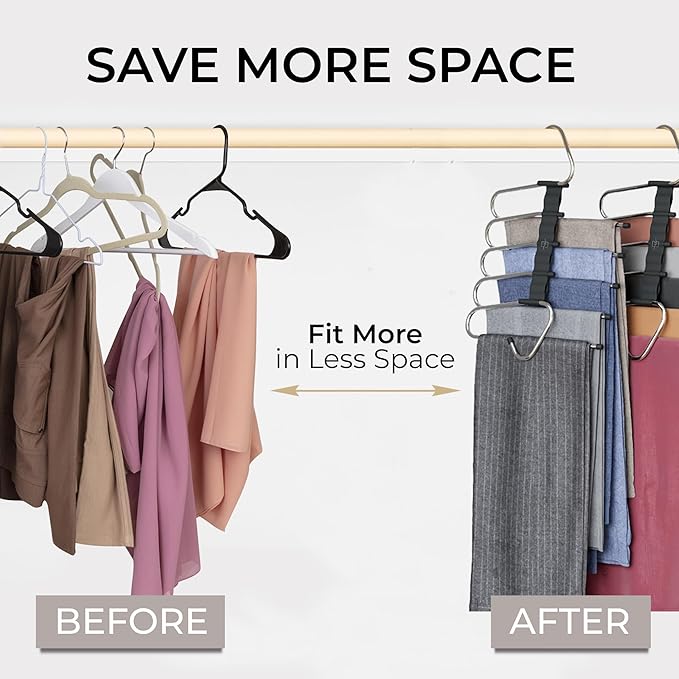 MORALVE Pants Hangers Space Saving - Image 2