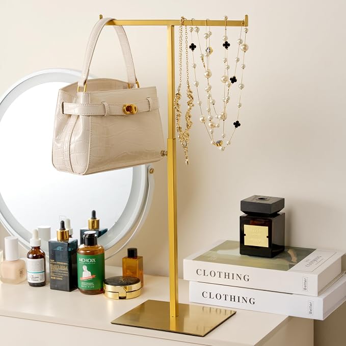 Purse Display Stand Jewelry Tower Stainless Steel Handbag Stand Jewelry Stands - Image 4
