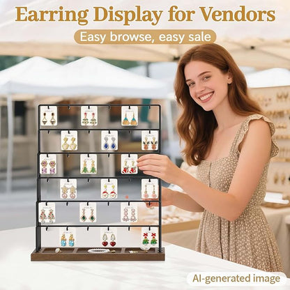 MODOWEY Earring Holder Organizer Display Rack - Image 6