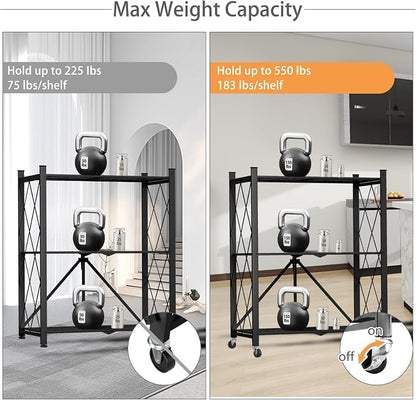 3 Tier Foldable Storage Shelf - Image 5