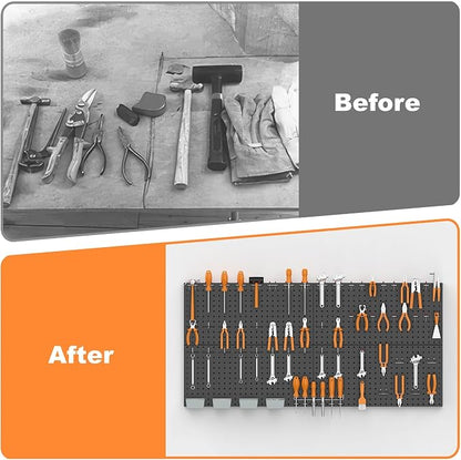 WALMANN Metal Pegboard Panels for Wall Tools Storage Pegboard for Garage - Image 7