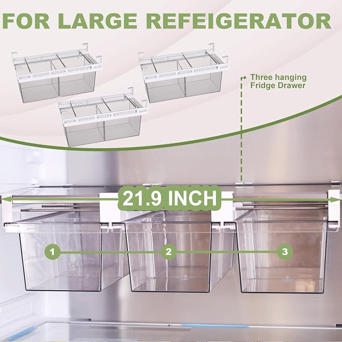 Yatmung 2 Pack Extra-Large Deli Drawer Organizer - Image 8
