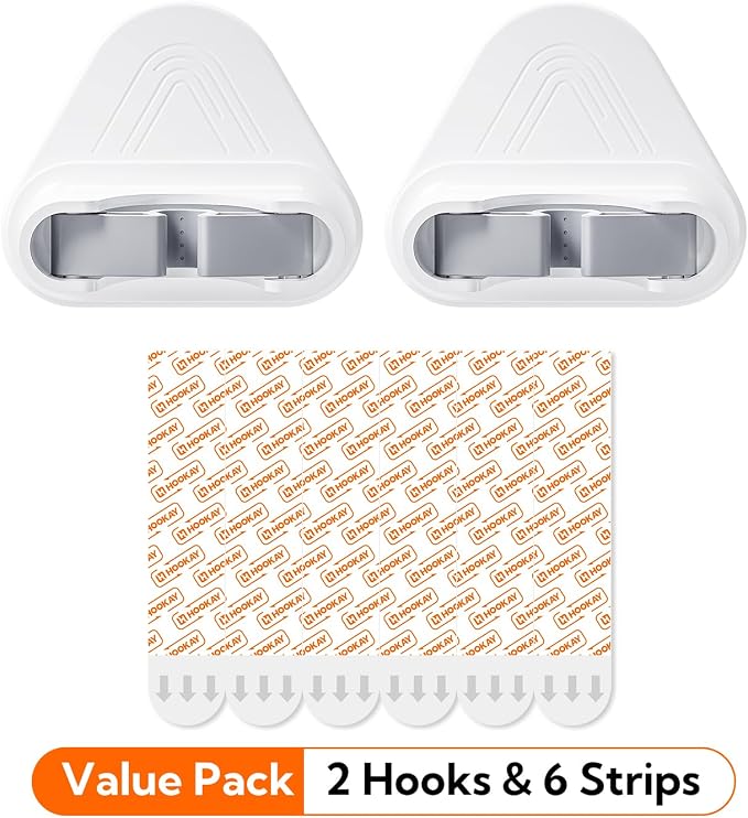 hookay 10lbs Broom and Mop Grippers, Damage-Free Hanging Wall Mount Broom Holder - Image 8