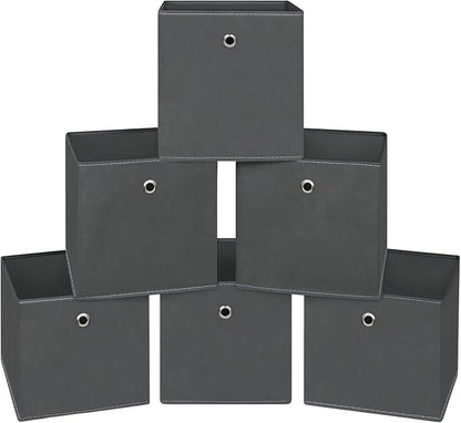 Foldable Storage Cubes Bins, 11 Inch Cloth Storage Cube Fabric Storage Box by NieEnjoy