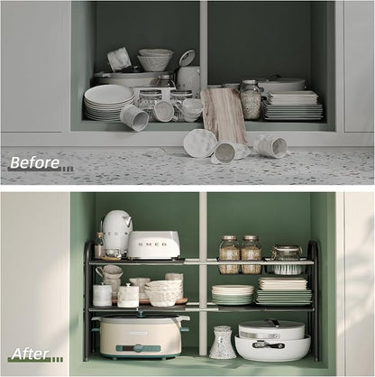 NETEL Under Sink Organizers and Storage, 2 Tier Expandable Under Cabinet - Image 5
