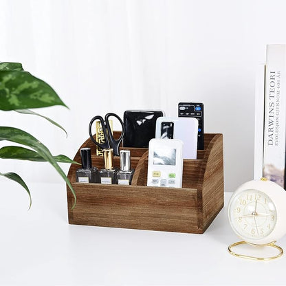OKSQW Wooden Desk Organizer, Solid Wood Pen Holder - Image 7