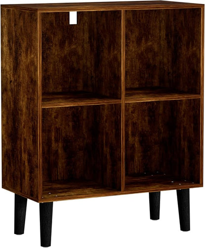 4 Cube Bookcase, Wooden Book Shelf Cube Storage Organizer - Image 6