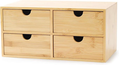 Bamboo Desk Drawer Organizer, Desktop Organizer by Wisuce