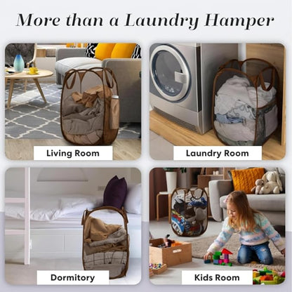 Handy Laundry Collapsible Mesh Pop Up Laundry Hamper - Image 8