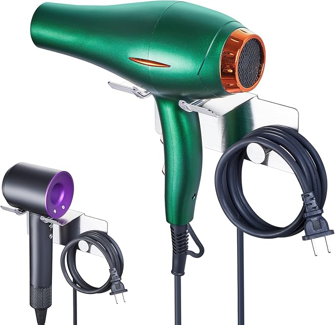 Hair Dryer Holder Wall Mount, Blow Dryer Holder by LOXSUN