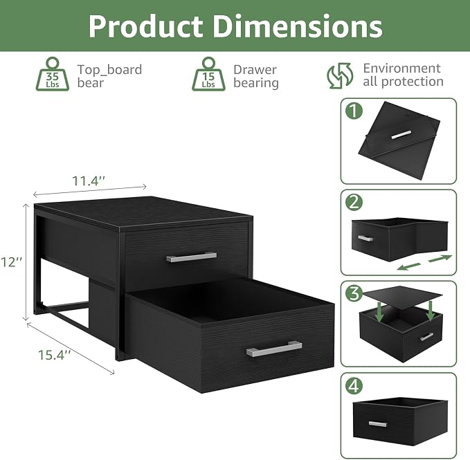 BOLUO Stackable Storage Drawers Narrow Closet Organizers and Storage Fabric - Image 3