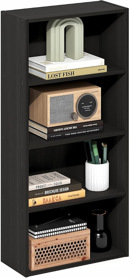 Furinno Basic Book Shelf, 4-Tier Bookcase by Furinno-FitsYourSpaceFitsYourBudget