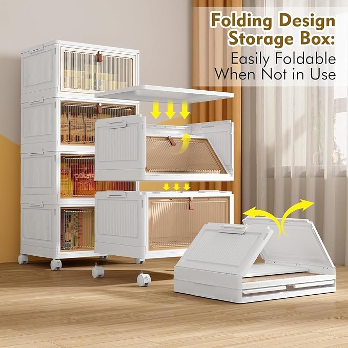 YFXCVSL 4 Tier Plastic Storage Bins - Image 4