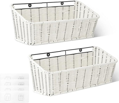 GRANNY SAYS Wicker Hanging Basket, 2 Pack Storage Baskets by GRANNYSAYS