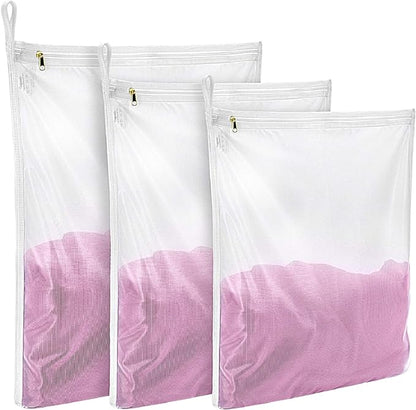 GOGOODA 3 Pack Delicates Laundry Bags, Fine Mesh Wash Bag by GOGOODA