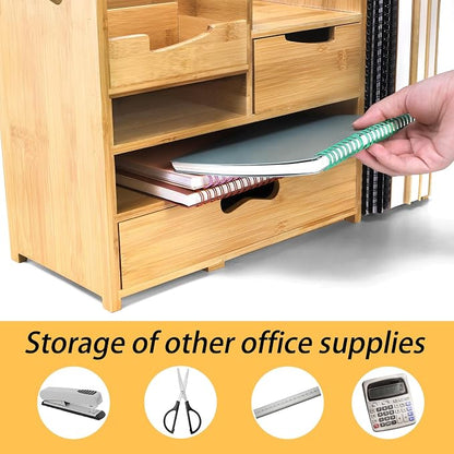 ZOOFOX Bamboo Desk Organizer - Image 5