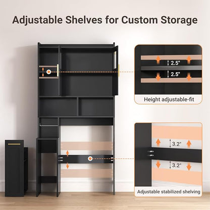 ELYKEN Over The Toilet Storage Cabinet - Image 6