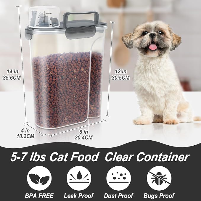 5-7Lbs Cat Dog Pet Food Storage Container - Image 4