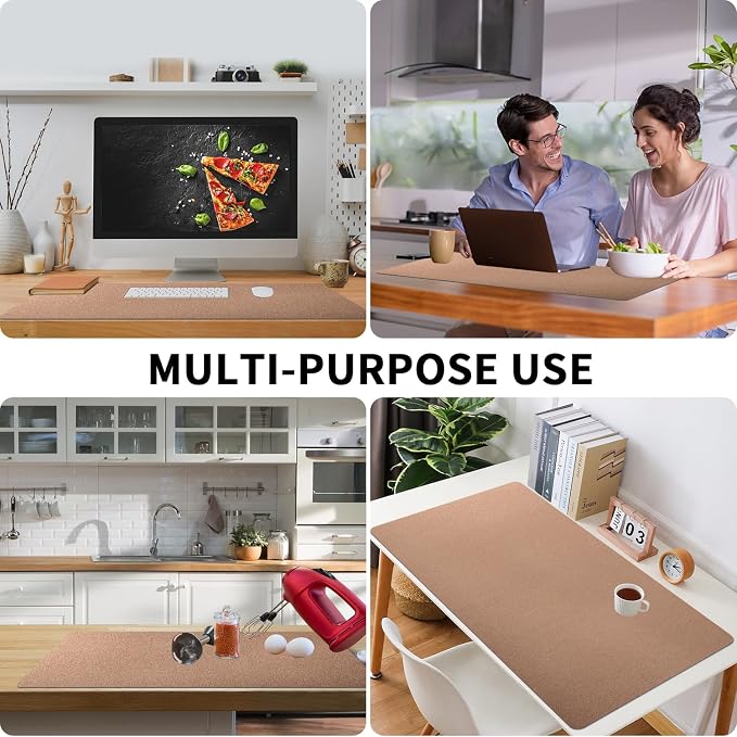 Bloss Gold Desk Mat 31.5x15.7 Inches, Desk Matt - Image 3