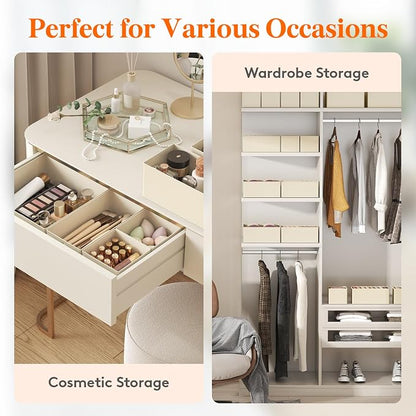 Lifewit 24 Pack Drawer Organizer, Dresser Underwear Drawer Organizer Bins - Image 8
