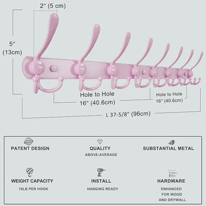 Dseap Coat Rack Wall Mount - Image 6