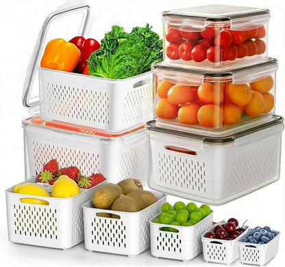 5 PCS Fruit Storage Containers for Fridge, Leakproof Produce Containers for by Unknown