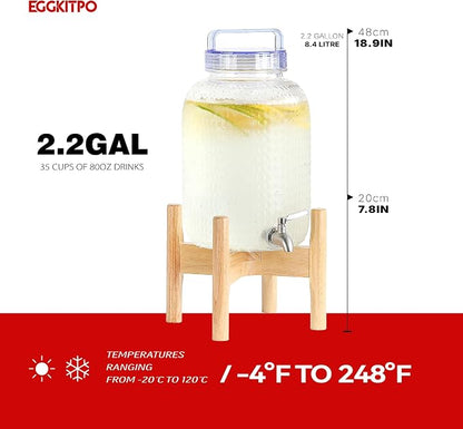 EGGKITPO 2.2 Gallon Drink Dispensers - Image 5